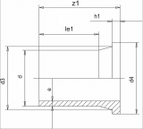 STUB FLANGE FOR ISO/DIN/AS INJECTED LONG SPIGOT PE 100 SDR11 500