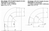 BEND 90D INJECTED SHORT SPIGOT PE100 SDR11 355