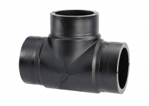 TEE INJECTED SHORT SPIGOT SDR17 50MM PE100