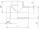 TEE INJECTED SHORT SPIGOT SDR17 500MM PE100