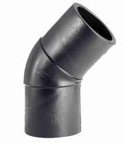 ELBOW 45D INJECTED LONG SPIGOT PE100 SDR11 140