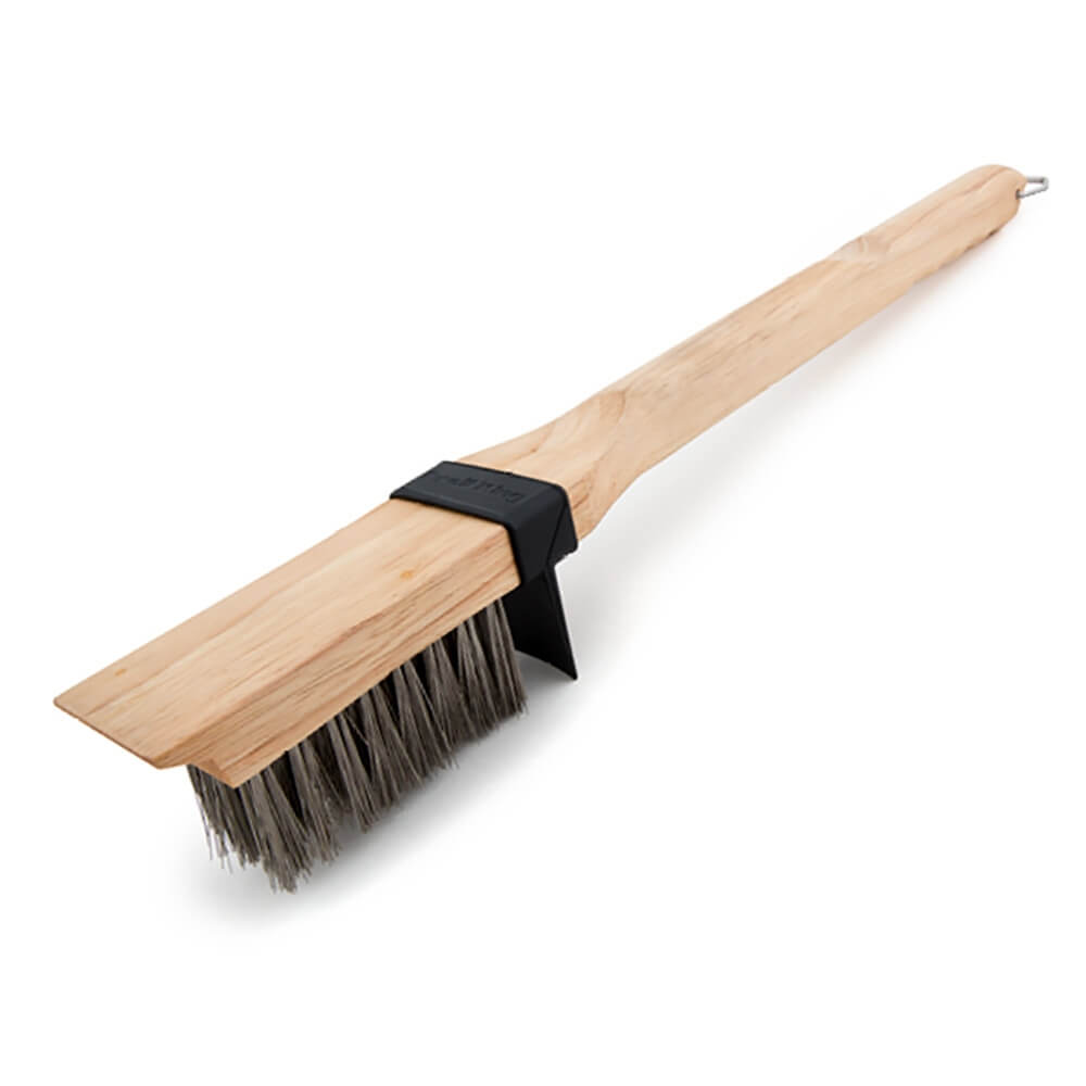 Broil King Grill Brush Wood Heavy/Long SS Bristles
