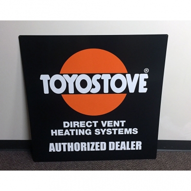 Sign Toyostove 36" x 36" Aluminum Tacker Sign