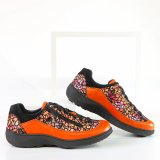 DY-46735 ORANGE WITH PRINT