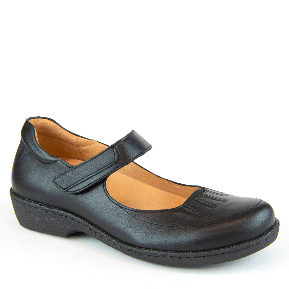 Portofino 8.5 39 Black Leather Mary Jane Orthopaedic Friendly