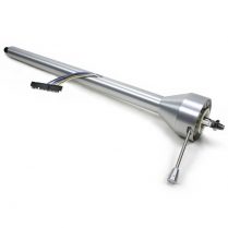 Universal Straight 35" Steering Column wo Shift - Satin Alum