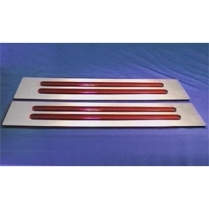 10'' Double Slot Tail Light Lens - Red