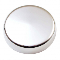 3 Bolt 3/4" Tall Dome Plain Steering Wheel Cover - Polish