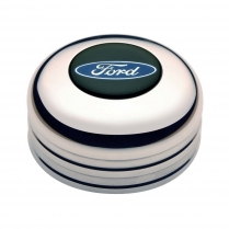 GT3 3 Bolt Standard Ford Blue Oval Horn Button - Polished