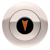 GT9 9 Bolt Large Colored Pontiac Logo Horn Button - Polished