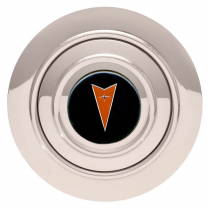 GT9 9 Bolt Colored Pontiac Logo Horn Button - Polished