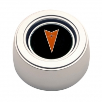 GT3 3 Bolt Hi-Rise Colored Pontiac Logo Horn Button - Polish