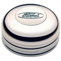 GT3 Low Profile Engraved Ford Logo Horn Button - Polished