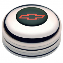GT3 Low Profile Red Chevy Bowtie Horn Button - Polished