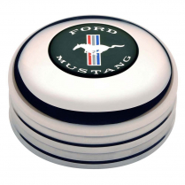 GT3 Low Profile Colored Mustang Logo Horn Button - Polished