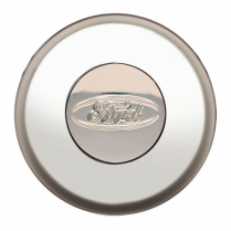 GT3 Gasser/Euro Sm Engraved Ford Logo Horn Button - Polish
