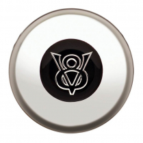 GT3 Gasser/Euro Colored V8 Emblem Horn Button - Polished