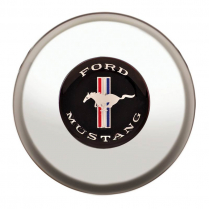 GT3 Gasser/Euro Colored Mustang Logo Horn Button - Polished