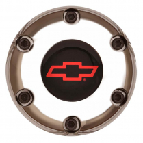 GT3 Gasser/Euro Red Chevy Bowtie Horn Button - Polished