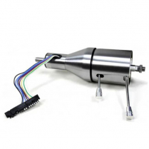 Universal Straight 18" Steering Column with Shift - Chrome