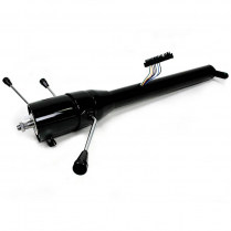 Universal Straight 28" Steering Column with Shift - Black