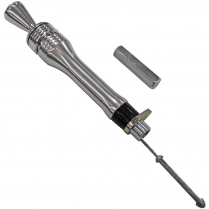 Locking Trans Dipstick 3" Direct Mount for Ford C6 - Bright