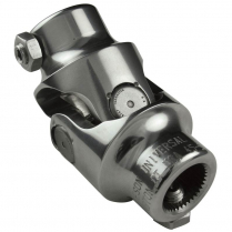 Polished Stainless U-Joint - 3/4"-36 Spline x 3/4" Smooth