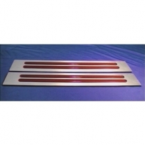 12'' Double Slot Tail Light Lens - Red