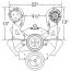 A/C Bracket SB Chevy LWP Right Hand - Passenger Side