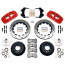 Big Brake 14" Drilled/Slot Front Brake Kit - Red Calipers