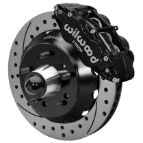 1963-87 GM P/U Superlite 13" Drill Front Brake Kit - Black