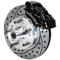 GM See Appl Dynalite Pro Drilled 11" Front Brake Kt- Black