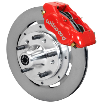 1955-57 Chevy Car Dynalite 11.75" Non-Drill Frt Brake Kt Red