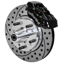 1962-72 Mopar Dynalite Pro 11" Drill Frt Brake Kit - Black