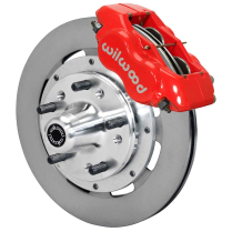 1965-69 Mustang Dynalite Big 12" Non-Drill Frt Brake Kt- Red
