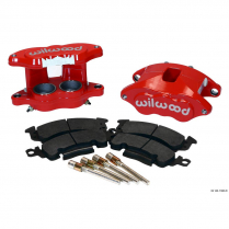 D52 GM Fr Caliper Kit - 2" Piston/1.25" Rotor & Pads - Red