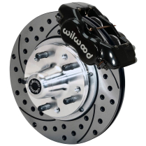 1949-62 Chevy FS Car 11" Drill Dynalite Front Brake Kt Black