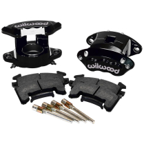 GM D154 2.5" Piston 1.04" Rotor Black Front Caliper Kit