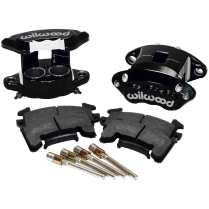 GM D154 1.62" Piston 1.04" Rotor Black Front Caliper Kit
