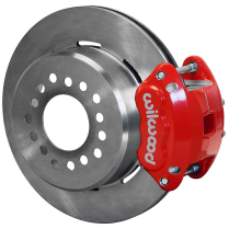 New Big 9" Ford GM D154 Non-Drill 2.5" OS Rear P/Brakes- Red