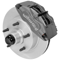 1948-56 Ford P/U 11.72" Non-Drilled Front Brake Kit - Gray