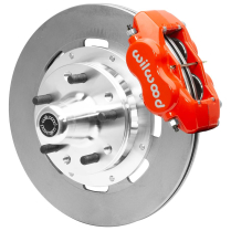 1955-57 Chevy CPP 12.19" Non-Drilled Front Brake Kit - Red