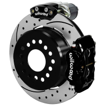 New 9" Ford Big 12.19" Drilled 2.36" OS Rear Brake Kt- Black