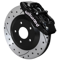 2005-13 Corvette Base 12.80" Drilled Front Brake Kit - Black