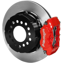 New 9" Ford 12" 2.5" OS Non-Drill Rear Brake wo P/Brake- Red