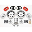 Mustang II/Pinto 12.19" Drilled  Front Brake Kit - Red