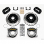 Big Flange Dynalite Drilled Rear Kit w/Parking Brake - Black