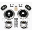 Small Flange Dynalite Drilled Rear Kit w/P-Brake - Black 12"