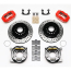 Small Flange Dynalite Drilled Rear Kit w/P-Brake - Red 12"