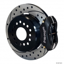 Mopar/Dana 12.19" 2.36" OS Drilled Rear Park Brakes - Black